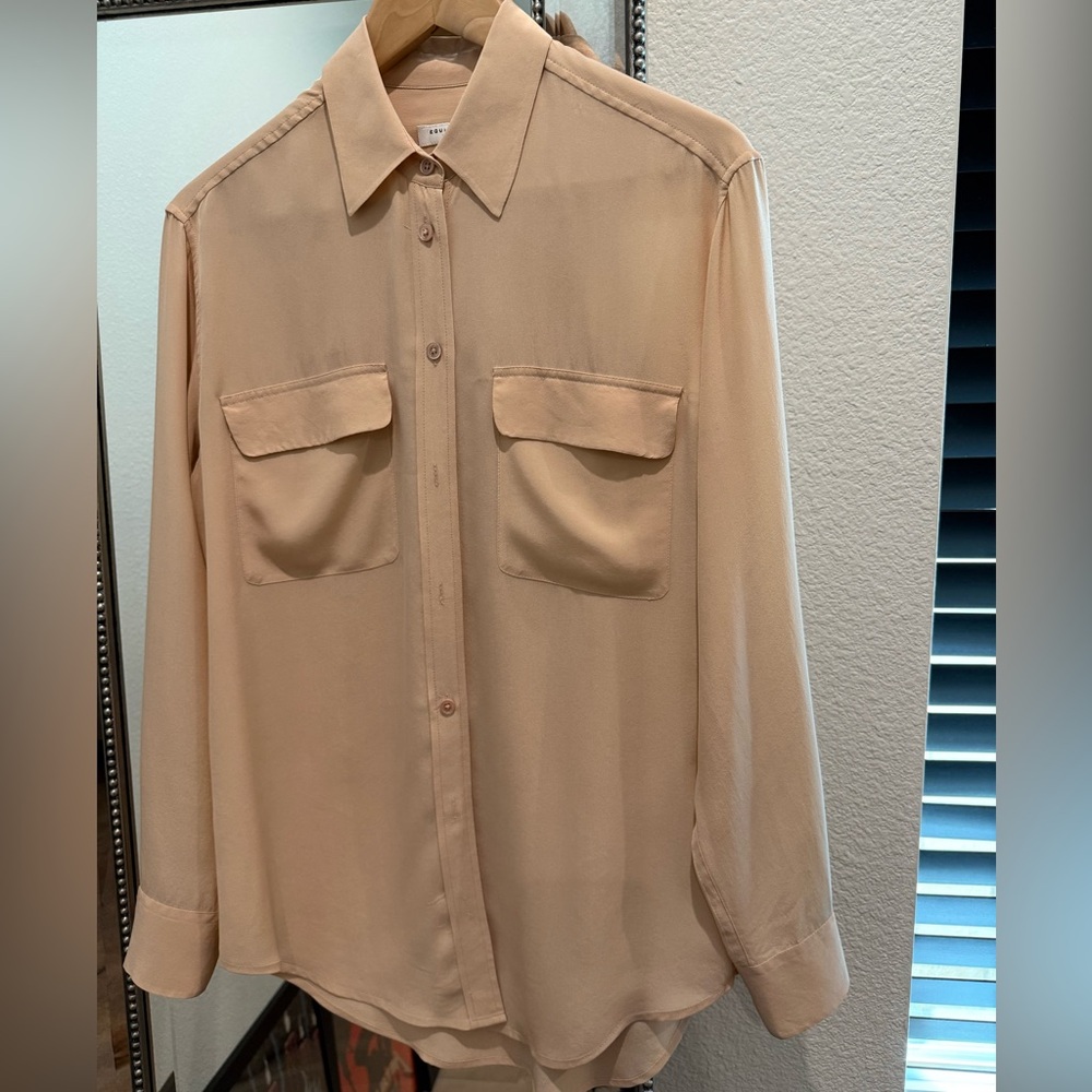 Equipment Nude Button-Up Shirt - XS